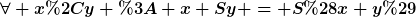 [latex]\forall x,y : x+Sy = S(x+y)[/latex]