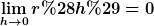 [latex]\lim_{h\to0}r(h)=0[/latex]