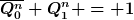 [latex]\overline{Q_0^n} Q_1^n = 1[/latex]