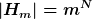 [latex]|H_m|=m^N[/latex]