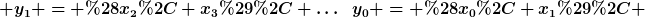 [latex]y_0 = (x_0, x_1), \; y_1 = (x_2, x_3), \ldots[/latex]