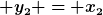 [latex] y_2 = x_2[/latex]