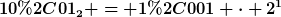 [latex]10,01_2 = 1,001 \cdot 2^1[/latex]
