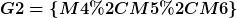 [latex]G2=\left\{M4,M5,M6\right\}[/latex]