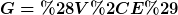 [latex]G=(V,E)[/latex]
