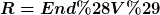 [latex]R=End(V)[/latex]