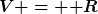 [latex]V = \mathbb R[/latex]