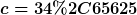 [latex]c=34,65625[/latex]