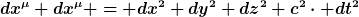 [Bild: latex2png.php?dx^\mu%20dx^\mu%20=%20dx^2...dot%20dt^2]