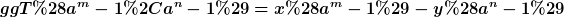 [latex]ggT(a^m-1,a^n-1)=x(a^m-1)-y(a^n-1)[/latex]