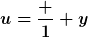 [latex]u=\frac 1 y[/latex]
