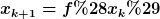 [latex]x_{k+1}=f(x_k)[/latex]