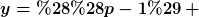 [latex]y=((p-1) \,\mathrm{div}\,3)+1[/latex]