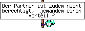 Der Partner ist zudem nicht berechtigt,  jemandem einen Vorteil f&uuml;r die Nutzung der Links auf seiner Seite anzubieten