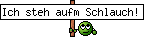 Ich steh aufm Schlauch!