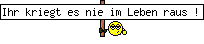 Ihr kriegt es nie im Leben raus !