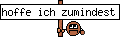 hoffe ich zumindest
